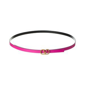 Valentino VLogo 5mm Reversible Leather Belt